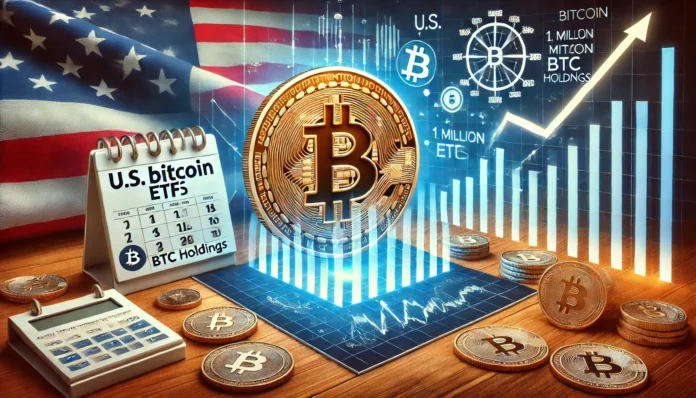 u-s-bitcoin-etfs-on-track-to-hit-1-million-btc-holdings-by-months-end