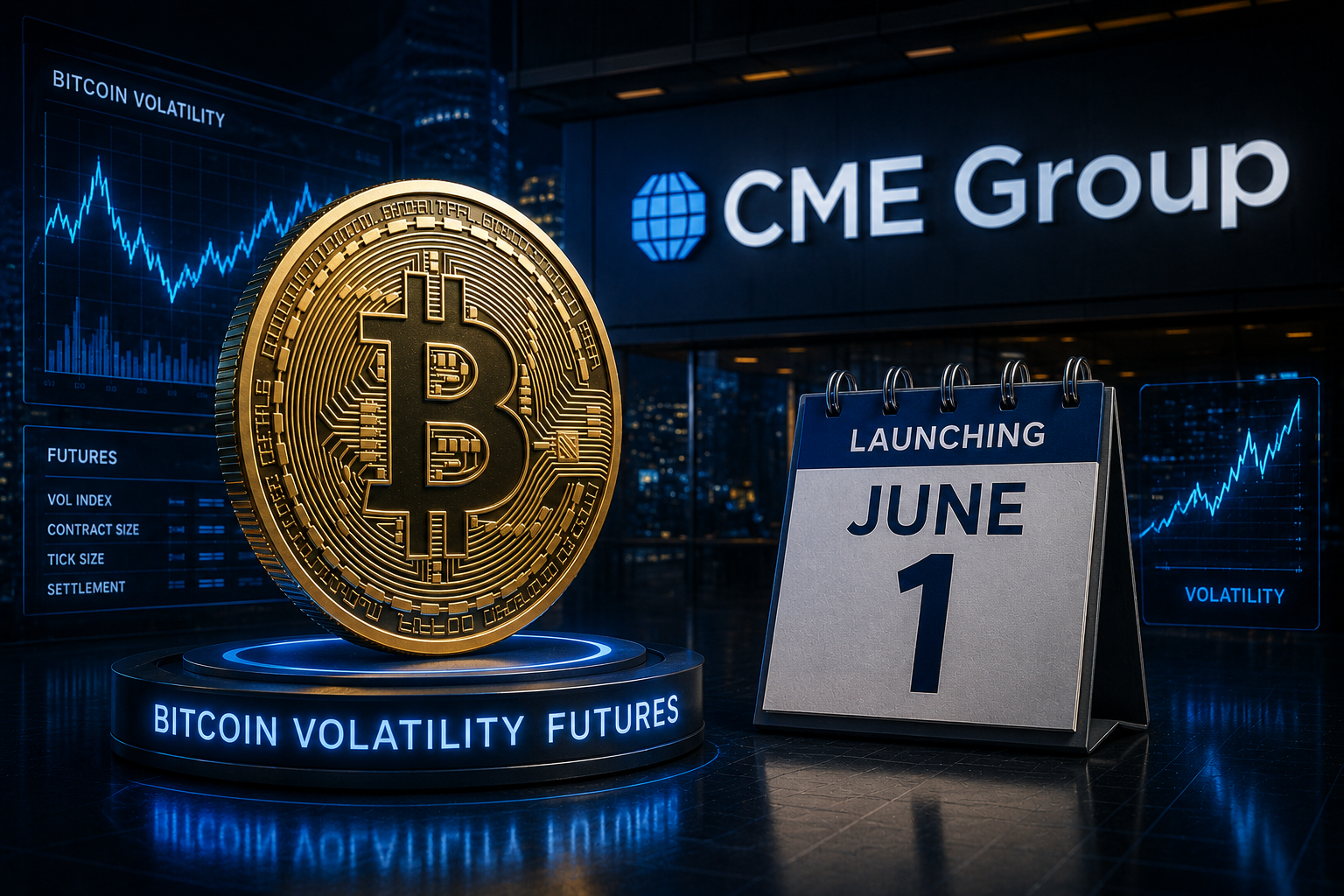 CME Group Is Launching Bitcoin Volatility Futures on June 1