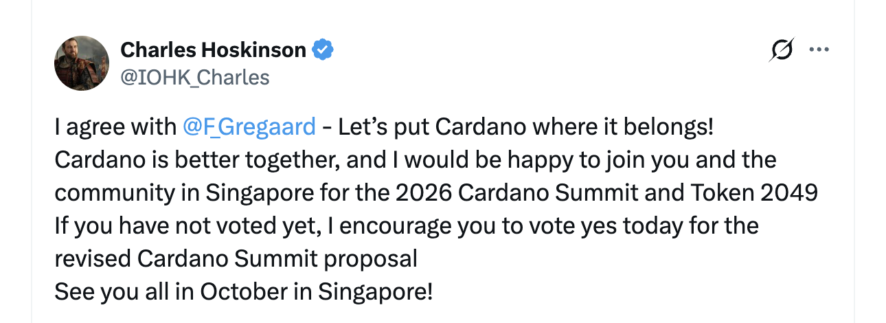 Cardano Founder Charles Hoskinson